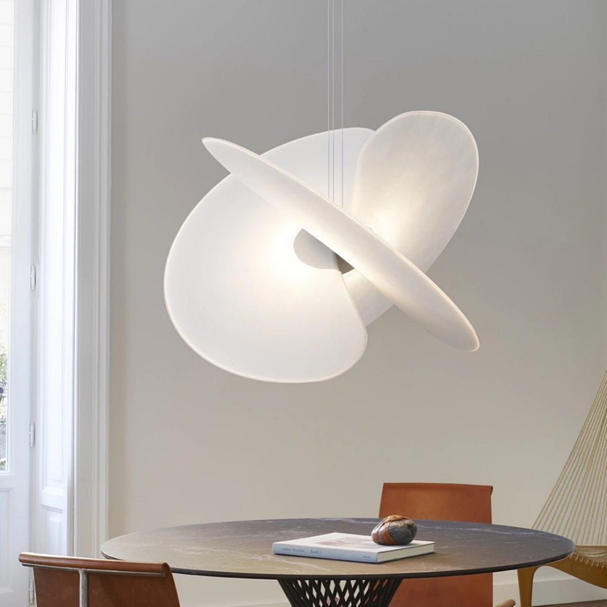 White Petal Pendant Light P170-60cm