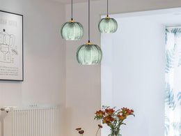 Green Colour Glass Pendant Light P171-Green - Galaxy Lighting NZ
