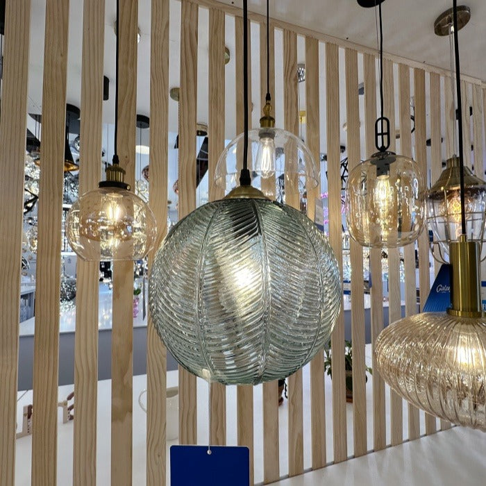 Green Colour Glass Pendant Light P171-Green - Galaxy Lighting NZ