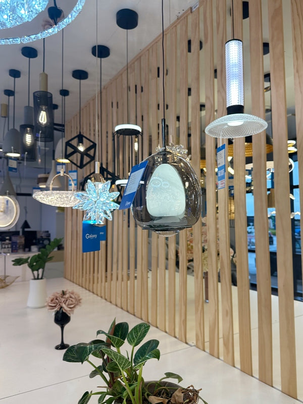 FREE LIFTING Grey Colour LED Pendant Light/Bedside Feature Light P173 - Galaxy Lighting NZ
