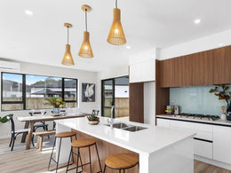 Wooden Pendant Light P175 - Galaxy Lighting NZ