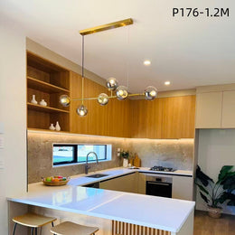 Modern Glass Pendant Light P176-1.2m