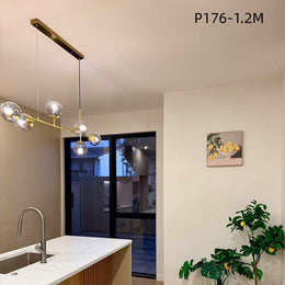 Modern Glass Pendant Light P176-1.2m
