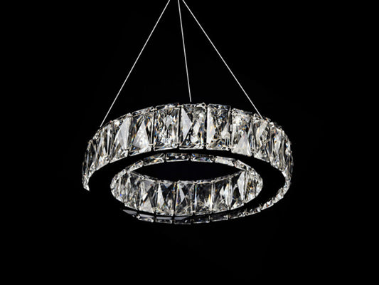 Crystal LED Pendant Light P177-30cm - Galaxy Lighting NZ