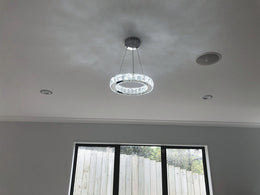 Crystal LED Pendant Light P177-30cm - Galaxy Lighting NZ