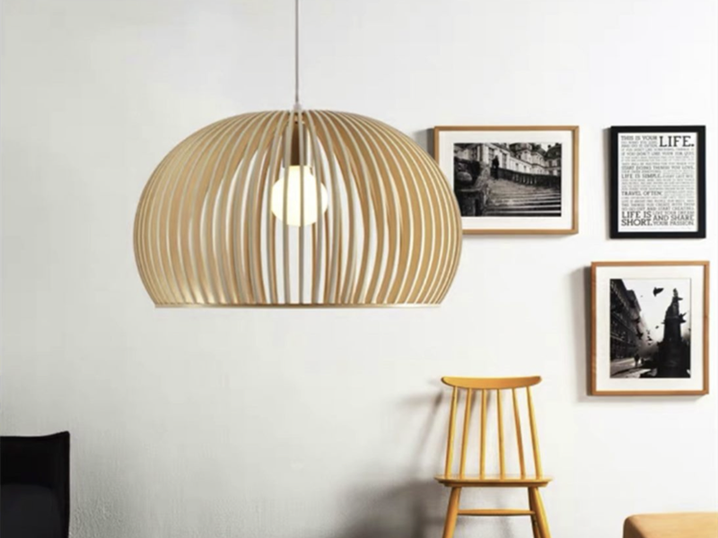 Wooden Pendant Light P178 - Galaxy Lighting NZ