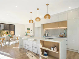Wooden Pendant Light P178 - Galaxy Lighting NZ