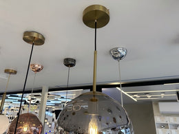 Stylish Amber Glass Pendant Light P180-25cm - Galaxy Lighting NZ