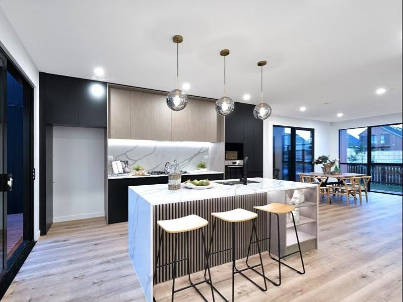 Stylish Amber Glass Pendant Light P180-25cm - Galaxy Lighting NZ