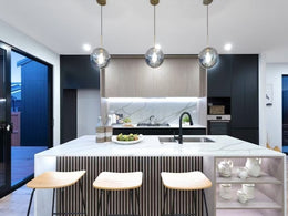 Stylish Amber Glass Pendant Light P180-25cm - Galaxy Lighting NZ