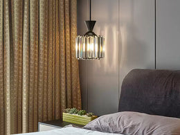 Industrial Glass Pendant Light P185 - Galaxy Lighting NZ