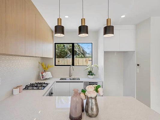 Black Pendant Light P187-72cm - Galaxy Lighting NZ