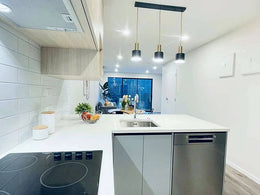 Black Pendant Light P187-72cm - Galaxy Lighting NZ