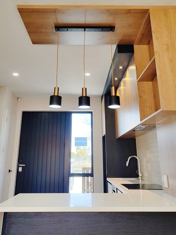 Black Pendant Light P187-72cm - Galaxy Lighting NZ