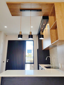 Black Pendant Light P187-72cm - Galaxy Lighting NZ