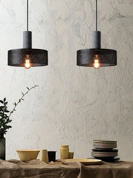 Concrete Pendant Light P191 - Galaxy Lighting NZ