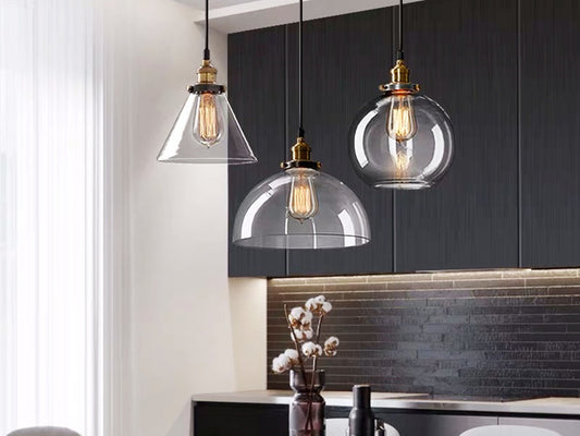 Glass Pendant Light P193-20cm - Galaxy Lighting NZ