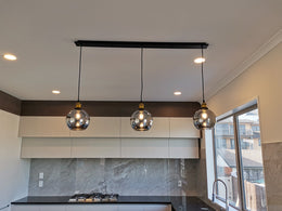 Smoky Grey Glass Pendant Light P193-SG - Galaxy Lighting NZ