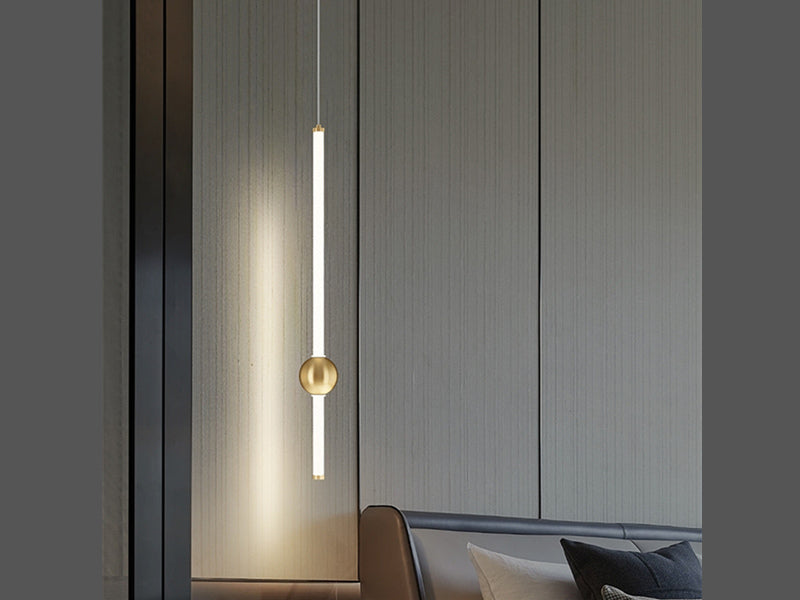 Slim Modern LED Pendant Bedside/Bathroom Feature Light P200 - Galaxy Lighting NZ