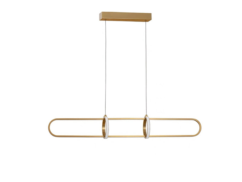 Gold Modern LED Bar Pendant Light P205-1.2M - Galaxy Lighting NZ