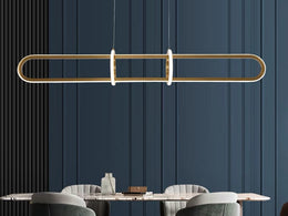 Gold Modern LED Bar Pendant Light P205-1.2M - Galaxy Lighting NZ
