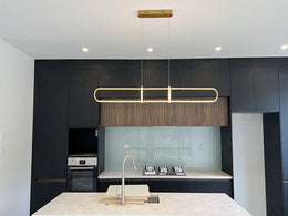 Gold Modern LED Bar Pendant Light P205-1.2M - Galaxy Lighting NZ