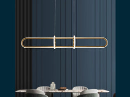 Gold Modern LED Bar Pendant Light P205-1.2M - Galaxy Lighting NZ