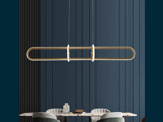 Gold Modern LED Bar Pendant Light P205-1.2M - Galaxy Lighting NZ