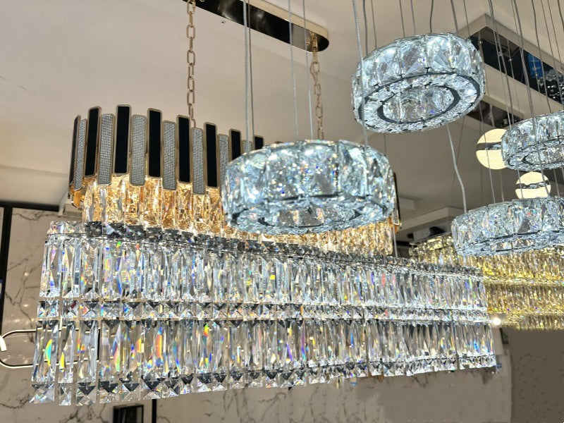 Luxury Crystal Color Change LED Pendant Light P211-1M(DEMO) - Galaxy Lighting NZ