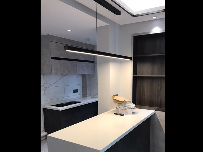 Modern Black LED Pendant Bar Light P212-1.5M - Galaxy Lighting NZ