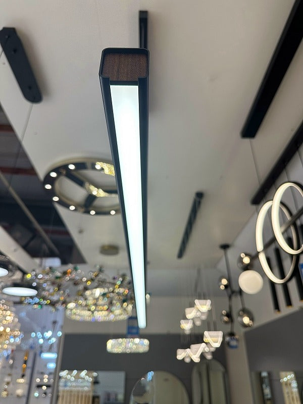 Modern Black LED Pendant Bar Light P212-1.5M - Galaxy Lighting NZ