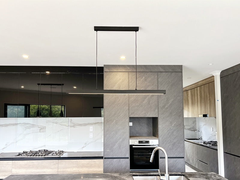 Modern Black LED Pendant Bar Light P212-1.5M - Galaxy Lighting NZ