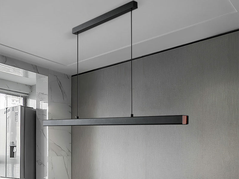 Modern Black LED Pendant Bar Light P212-1.5M - Galaxy Lighting NZ