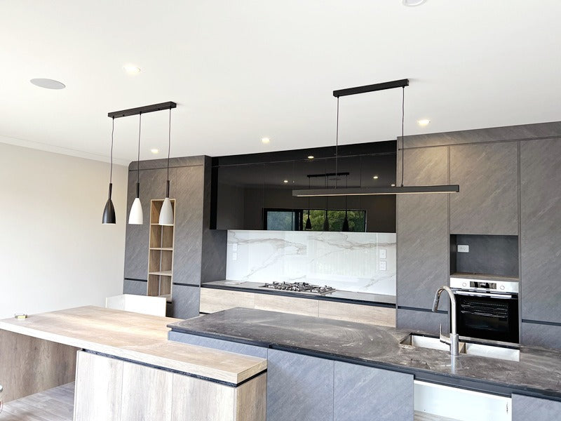 Modern Black LED Pendant Bar Light P212-1.5M - Galaxy Lighting NZ