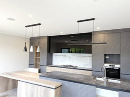 Modern Black LED Pendant Bar Light P212-1.5M - Galaxy Lighting NZ