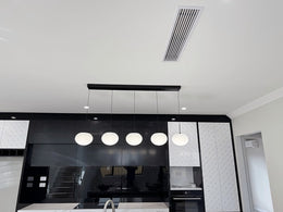 LED Island Pendant Light, Five Globes P214-1.35m - Galaxy Lighting NZ