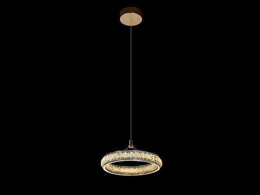 Luxury LED Crystal Pendant Light P219-30cm - Galaxy Lighting NZ