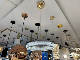 Luxury LED Crystal Pendant Light P219-30cm - Galaxy Lighting NZ