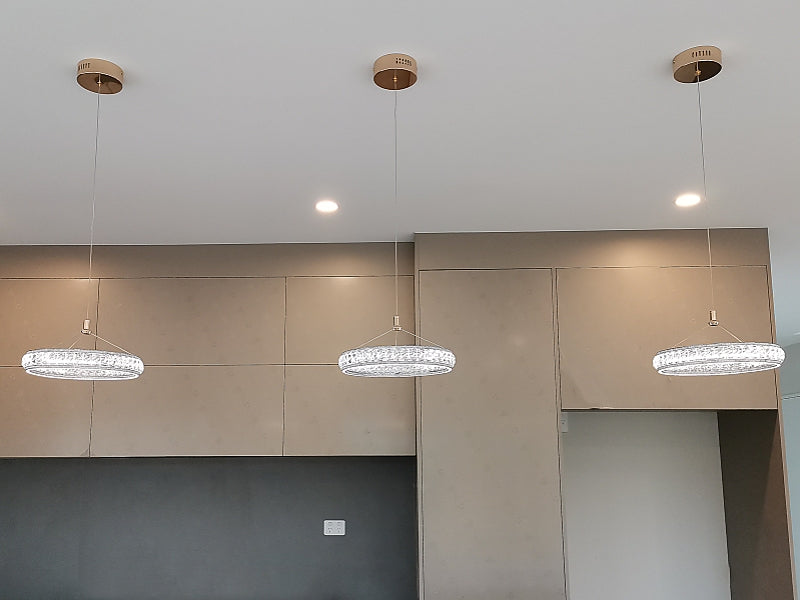 Luxury LED Crystal Pendant Light P219-30cm - Galaxy Lighting NZ