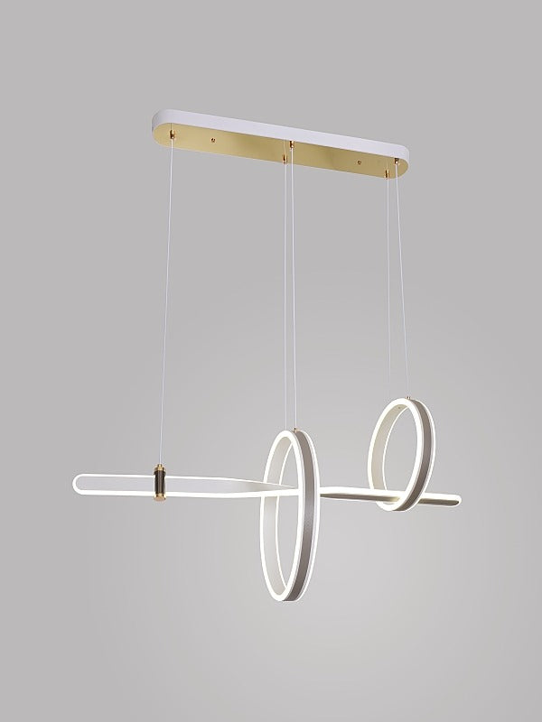 Grey Color LED Pendant Light P220-1m-4000k,White Color Base - Galaxy Lighting NZ
