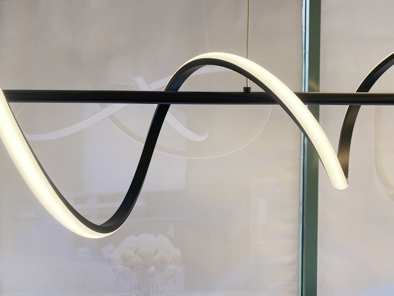 LED Pendant Light,Two Colours P223-Black-1.2M - Galaxy Lighting NZ