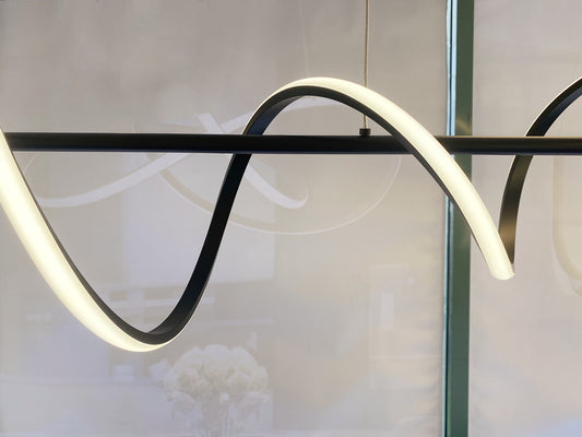 LED Pendant Light,Two Colours P223-Black-1.2M - Galaxy Lighting NZ