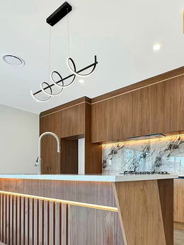 LED Pendant Light,Two Colours P223-Black-1.2M - Galaxy Lighting NZ