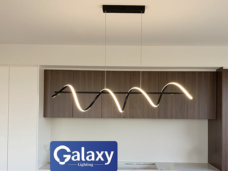 LED Pendant Light,Two Colours P223-Black-1.2M - Galaxy Lighting NZ
