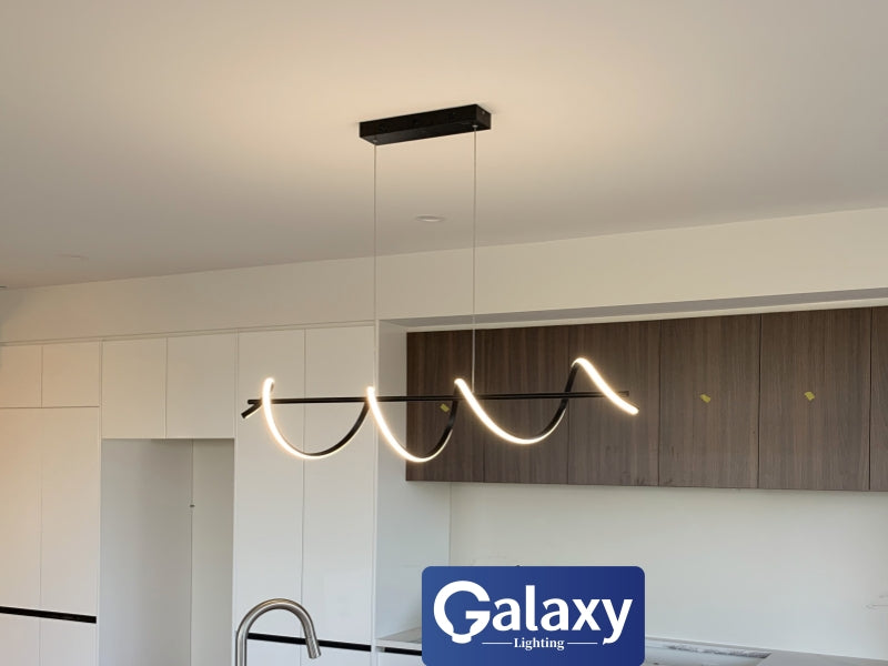LED Pendant Light,Two Colours P223-Black-1.2M - Galaxy Lighting NZ