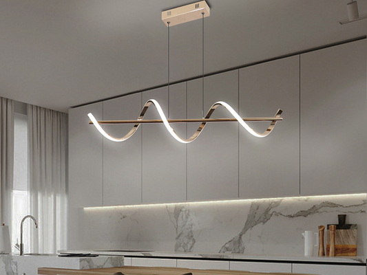 LED Pendant Light,Two Colours P223-Gold-1.2M - Galaxy Lighting NZ