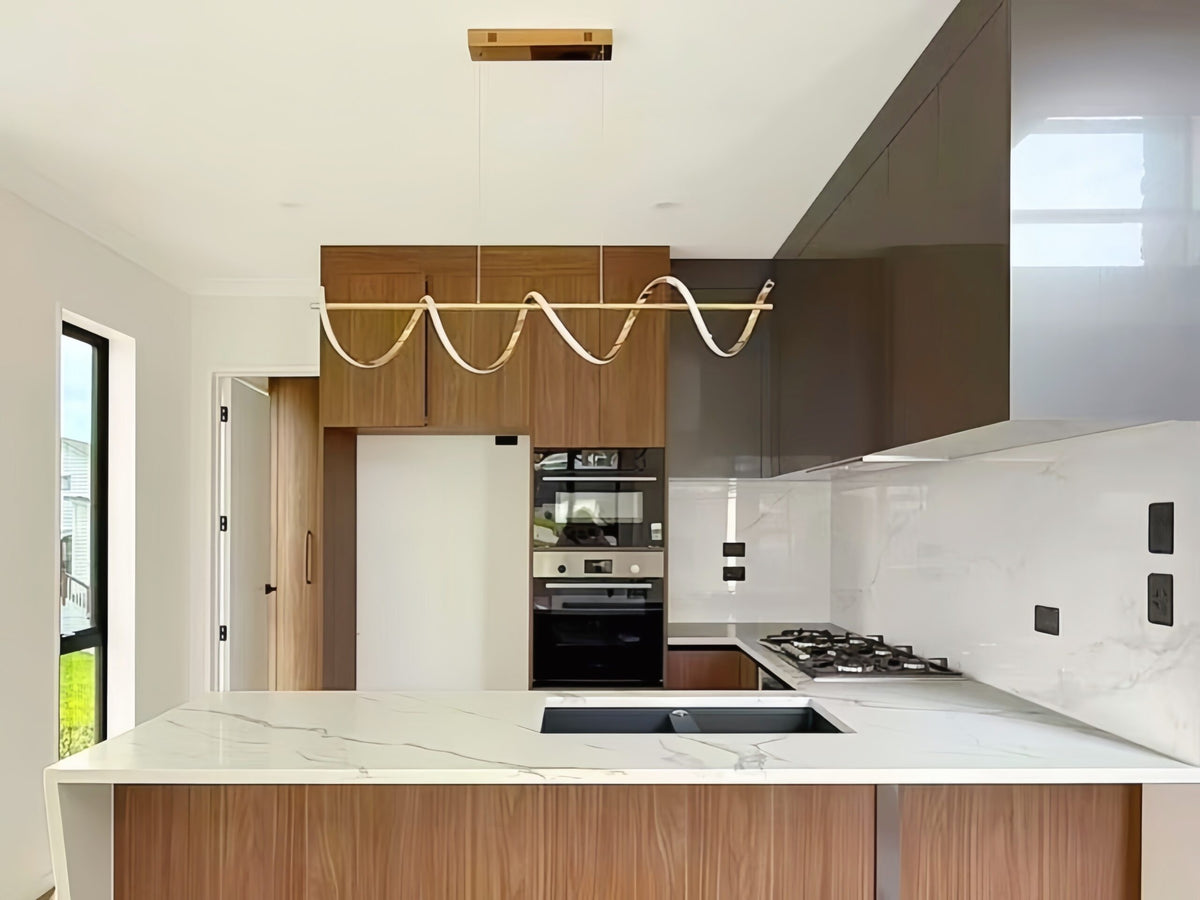 LED Pendant Light,Two Colours P223-Gold-1.2M