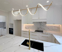 LED Pendant Light,Two Colours P223-Gold-1.2M