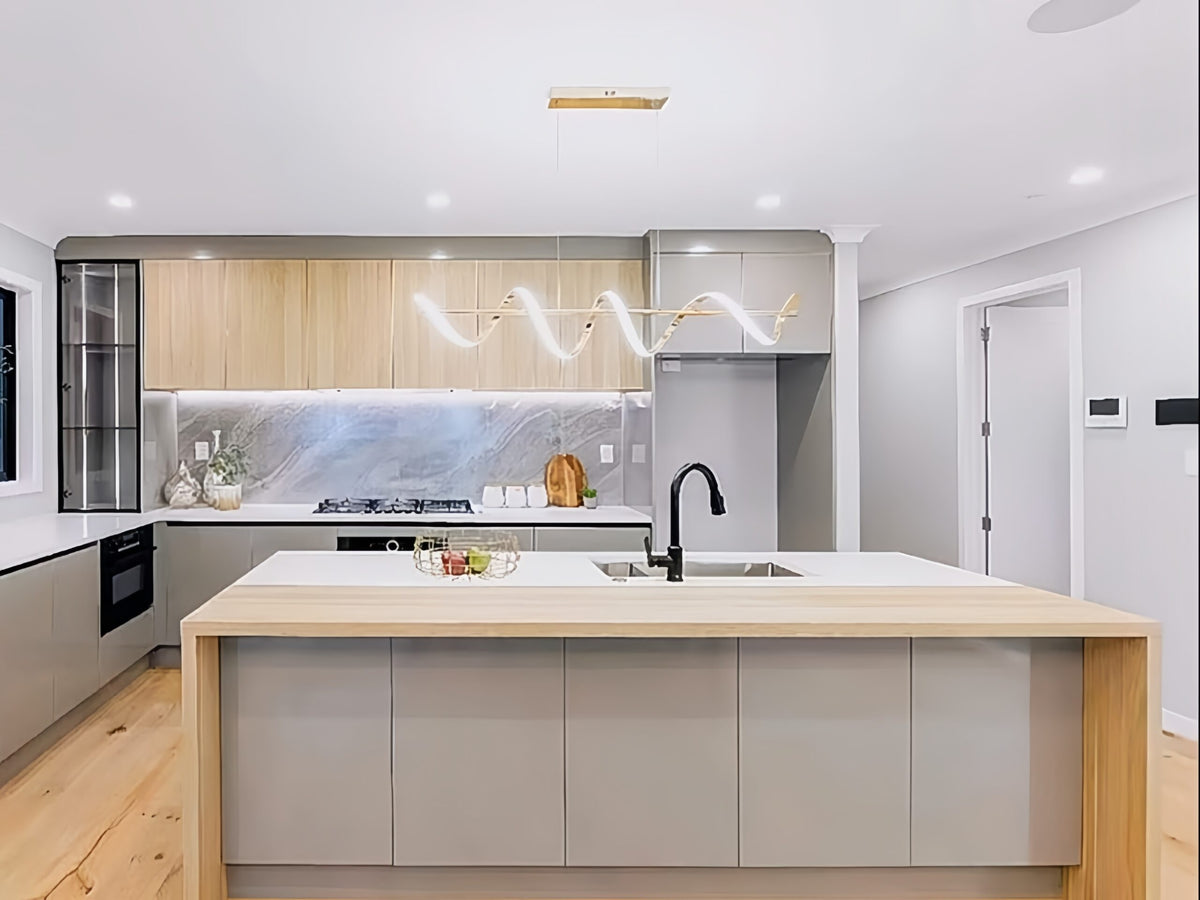 LED Pendant Light,Two Colours P223-Gold-1.2M
