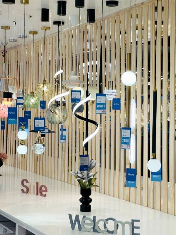 Black Color Slim Modern LED Pendant Bedside/Bathroom Feature Light P228-B - Galaxy Lighting NZ